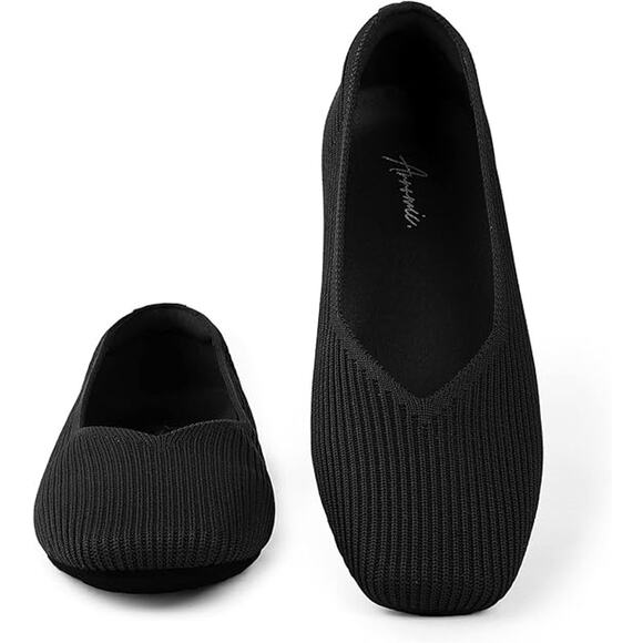 Arromic Shoes - Arromic Black Flats Women Square Toe Dressy Ballet Flats Shoes Washable SZ 6.5